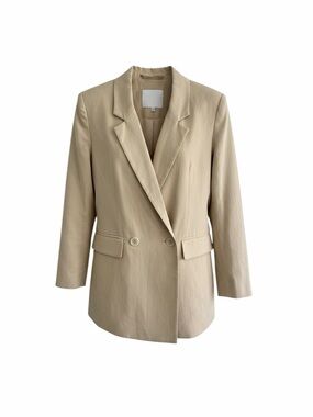 Darling Society Beige Double-Breasted Blazer